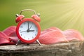 Daylight Savings Time Concept, time change Royalty Free Stock Photo