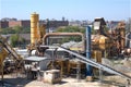 Small cement factory at city suburbs Royalty Free Stock Photo