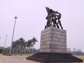 Daylight view at the IKADA monument, a symbol of the struggle for Indonesian independence