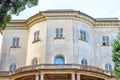 Daylight view to abandoned old hotel in Santa Margherita Ligure