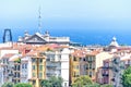 Daylight view to old town with oceanography museum, apartments a