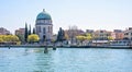 Daylight wide view to The Lido Of Venice church Royalty Free Stock Photo