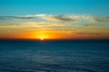 Sunrise over the Southern Ocean from Bird Rock Lookout, Torquay, Victoria, Australia