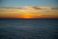 Sunrise over the Southern Ocean from Bird Rock Lookout, Torquay, Victoria, Australia Royalty Free Stock Photo