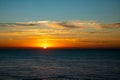 Sunrise over the Southern Ocean from Bird Rock Lookout, Torquay, Victoria, Australia Royalty Free Stock Photo