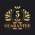 5 Days Guarantee Logo vector, 5 Days Guarantee sign symbol