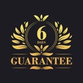 6 Days Guarantee Logo vector, 6 Days Guarantee sign symbol