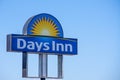 Days Inn Hotel Sign on blue sky sunny day