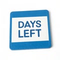 Days Left Icon 3D Rendering Royalty Free Stock Photo