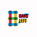 8 Days Left Number Vector Template Design Illustration