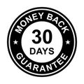 30 days money back guarantee icon vector for graphic design, logo, website, social media, mobile app, UI illustration Royalty Free Stock Photo