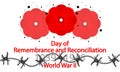 Days of Remembrance and Reconciliation red poppy