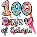 100 days of school, Leopard with Watercolor