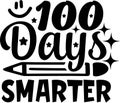 100 Days Smarter, Vector Illustration File