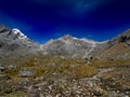 Peru, Cordillera Blanca massive Royalty Free Stock Photo