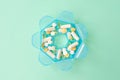 Days of the week pill box. Royalty Free Stock Photo