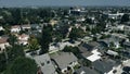 Daytime aerial view of the city of Rowland Heights, California, CA