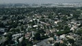 Daytime aerial view of the city of Rowland Heights, California, CA.