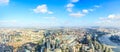 Daytime aerial view and skyline of shanghai Cityscape