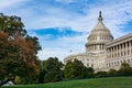 Daytime Landscape US Capitol Building Washington DC Grass Blue S Royalty Free Stock Photo