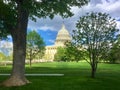 Daytime Landscape US Capitol Building Washington DC Royalty Free Stock Photo