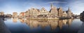 Ghent Panorama, Belgium Royalty Free Stock Photo