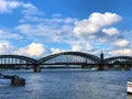 Hohenzollern Bridge and Rhine, Cologne, Germany Royalty Free Stock Photo
