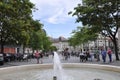 Porto, 21st July: Scene of Praca da Batalha Square in Porto City of Portugal