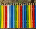 Color crayon fence