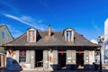 Daytime view of the beautiful historical Lafitte`s Blacksmith Shop Bar at French Quarter