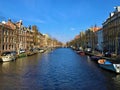 Canal in central Amsterdam, Netherlands