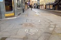 Closed bars and empty street in Soho, London, during the coronavirus pandemic Royalty Free Stock Photo