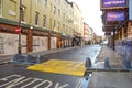 Deserted street in Soho, London, during the coronavirus pandemic Royalty Free Stock Photo