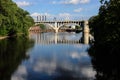 Daytime view of the I-35W Bridge in downtown Minneapolis Royalty Free Stock Photo