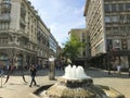 Daytime view of Knez Mihailova Street, Belgrade, Serbia Royalty Free Stock Photo