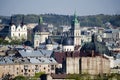 Daytime view of the Lvov city Royalty Free Stock Photo