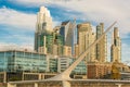 Daytime view of Puente de la Mujer, Buenos Aires Argentina