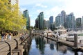 Daytime view of the Waterfront in downtown Vancouver, British Columbia, Canada Royalty Free Stock Photo