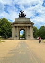 Wellington Arch, Hyde Park Corner, London Royalty Free Stock Photo