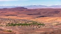 Daytime wide angle shoot of a town and the Atlas Mountains in the background, Morocco