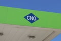 Compressed natural gas logo. CNG is a fuel which can be used in place of gasoline, diesel fuel and propane II