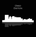 Dayton, Ohio city silhouette Royalty Free Stock Photo