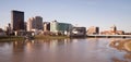 Dayton Ohio Downtown City Skyline Great Miami River Royalty Free Stock Photo