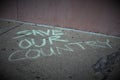 Dayton, Ohio / United States - August 7 2019: Signs in the Oregon District after a mass shooting Royalty Free Stock Photo