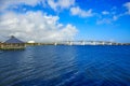 Daytona Beach Halifax river in Florida cabin Royalty Free Stock Photo