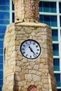 Daytona Beach oceanview hotel clock Royalty Free Stock Photo