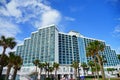 Daytona Beach oceanview hotel Royalty Free Stock Photo