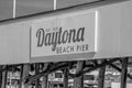 Daytona Beach Pier sign Daytona Beach Florida. July 19, 2019