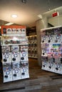 Dazaifu, Japan - May 14, 2017 : Gashapon machines, popular vending machine dispensed capsule toys in a shop, Dazaifu Royalty Free Stock Photo