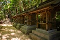 Dazaifu, Kyushu, Japan. Traditional Japanese temple architecture detail Royalty Free Stock Photo